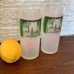 2 Midcentury vintage cocktail glasses